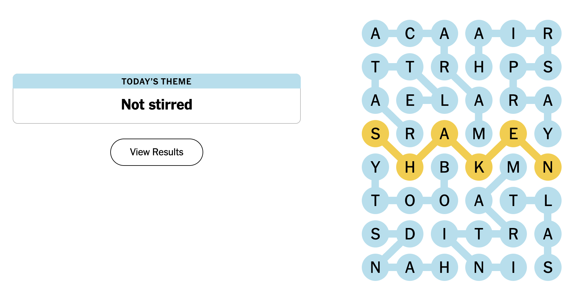 Strands answers for August 1